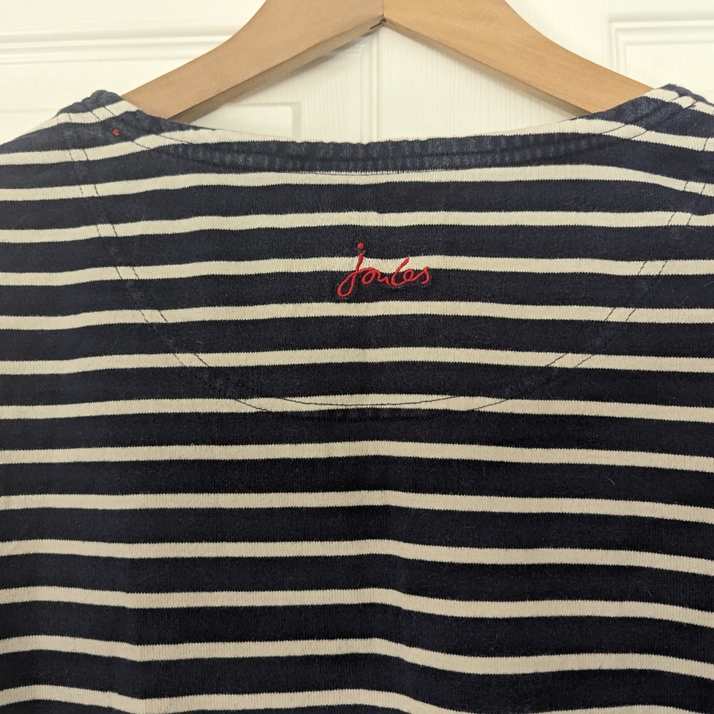 Joules Mariners navy and white size 10 - Picture 4 of 6